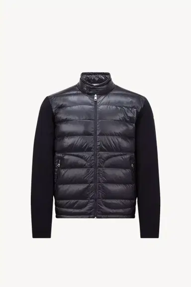Moncler Padded Wool Zip-up Cardigan | Thumbnail 2 Moncler Padded Wool Zip-up Cardigan | Thumbnail 2