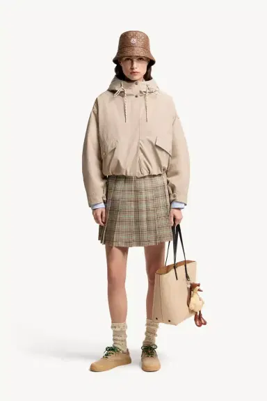 Moncler Eucalyptus Hooded Short Down Jacket | Thumbnail 3