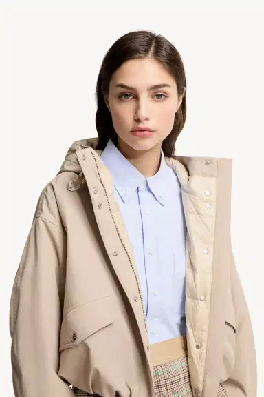 Moncler Eucalyptus Hooded Short Down Jacket | Thumbnail 7