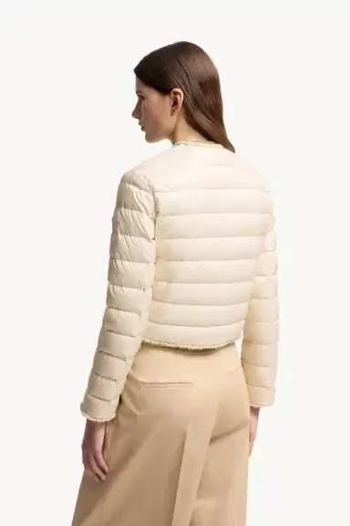 Moncler Fleurs Bouclé-trimmed Short Down Jacket | Thumbnail 6 Moncler Fleurs Bouclé-trimmed Short Down Jacket | Thumbnail 6