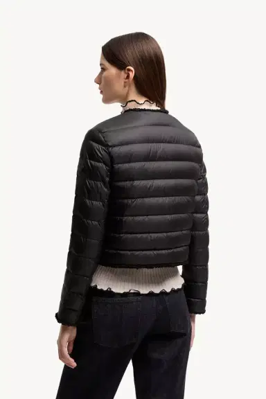 Moncler Fleurs Bouclé-trimmed Short Down Jacket | Thumbnail 6 Moncler Fleurs Bouclé-trimmed Short Down Jacket | Thumbnail 6