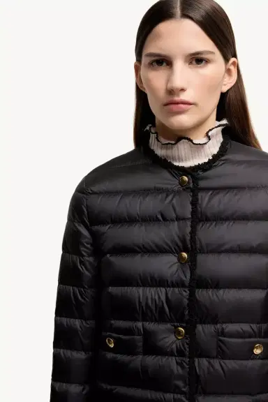 Moncler Fleurs Bouclé-trimmed Short Down Jacket | Thumbnail 7 Moncler Fleurs Bouclé-trimmed Short Down Jacket | Thumbnail 7