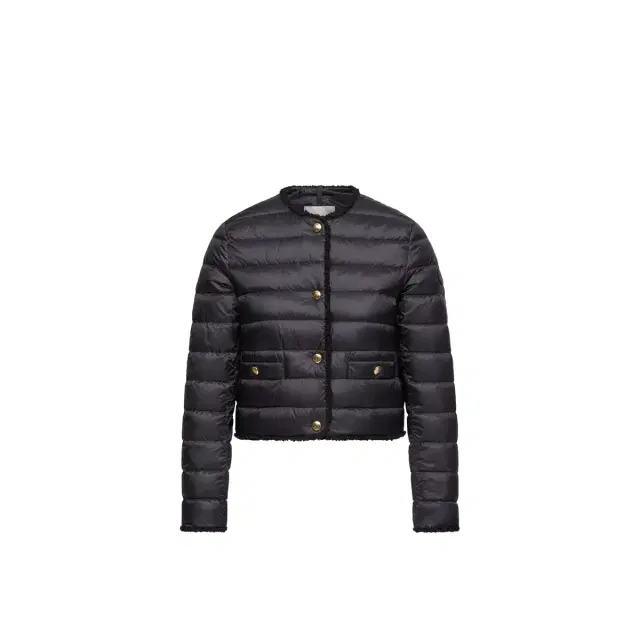 Moncler Fleurs Bouclé-trimmed Short Down Jacket