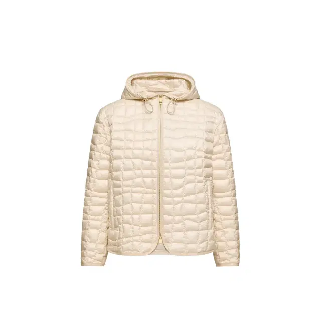 Moncler Eglantier Hooded Geometric-quilted Short Down Jacket