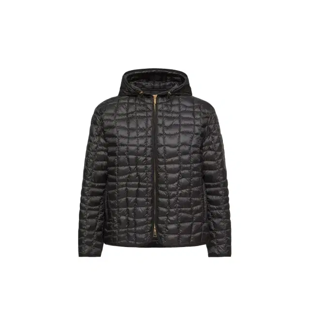Moncler Eglantier Hooded Geometric-quilted Short Down Jacket