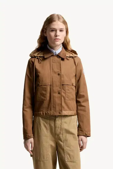 Moncler Aconitum Hooded Cotton & Linen Blend Shirt Jacket | Thumbnail 5 Moncler Aconitum Hooded Cotton & Linen Blend Shirt Jacket | Thumbnail 5