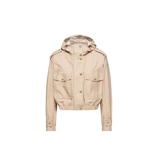 Moncler Carex Hooded Cotton Blend Poplin Jacket