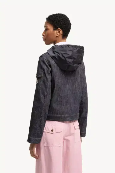 Moncler Diervilla Hooded Double-breasted Denim Jacket | Thumbnail 6 Moncler Diervilla Hooded Double-breasted Denim Jacket | Thumbnail 6