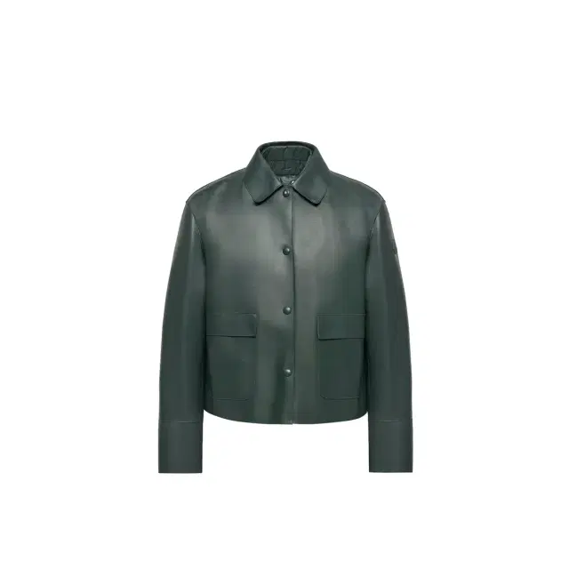 Moncler Haricot 3-in-1 Leather Down Shirt Jacket