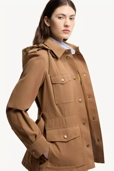 Moncler Centaurea Hooded Gabardine Field Jacket | Thumbnail 7 Moncler Centaurea Hooded Gabardine Field Jacket | Thumbnail 7