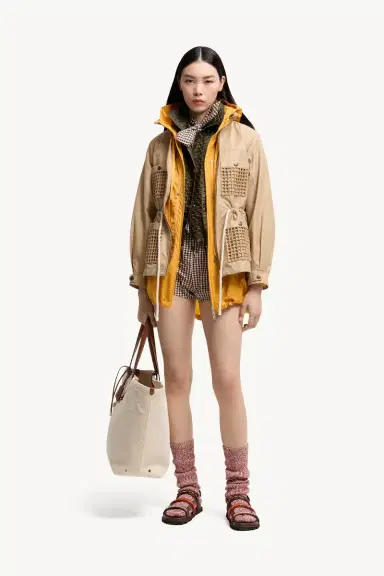 Moncler Bougain Twill Hooded Jacket | Thumbnail 3 Moncler Bougain Twill Hooded Jacket | Thumbnail 3