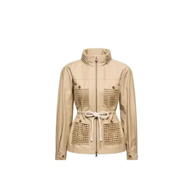 Moncler Bougain Twill Hooded Jacket | Thumbnail 1 Moncler Bougain Twill Hooded Jacket | Thumbnail 1
