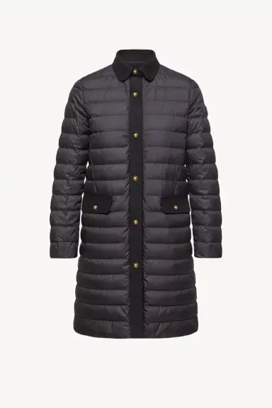 Moncler Jujulong Cotton & Linen-trimmed Down Jacket | Thumbnail 2 Moncler Jujulong Cotton & Linen-trimmed Down Jacket | Thumbnail 2