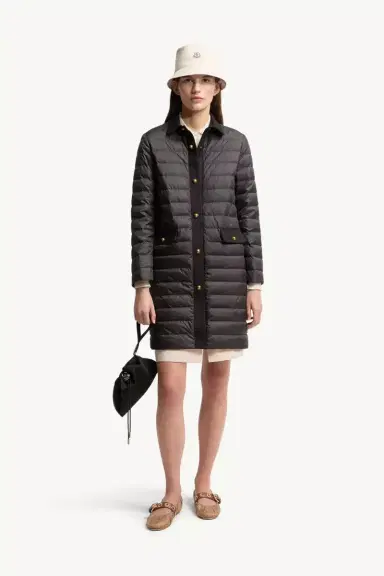 Moncler Jujulong Cotton & Linen-trimmed Down Jacket | Thumbnail 3 Moncler Jujulong Cotton & Linen-trimmed Down Jacket | Thumbnail 3