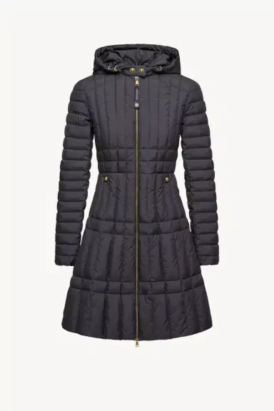 Moncler Menthelong Vertical-quilted Hooded Down Jacket | Thumbnail 2 Moncler Menthelong Vertical-quilted Hooded Down Jacket | Thumbnail 2