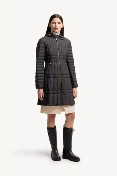 Moncler Menthelong Vertical-quilted Hooded Down Jacket | Thumbnail 5 Moncler Menthelong Vertical-quilted Hooded Down Jacket | Thumbnail 5