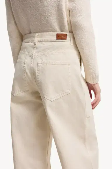 Moncler Leather Logo Cotton Pants | Thumbnail 6 Moncler Leather Logo Cotton Pants | Thumbnail 6