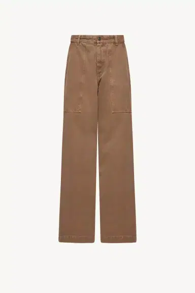 Moncler Leather Logo Cotton Pants | Thumbnail 2 Moncler Leather Logo Cotton Pants | Thumbnail 2