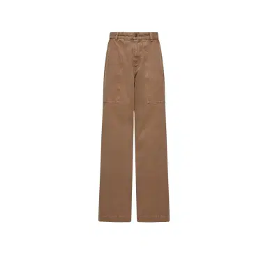 Moncler Leather Logo Cotton Pants | Thumbnail 1 Moncler Leather Logo Cotton Pants | Thumbnail 1