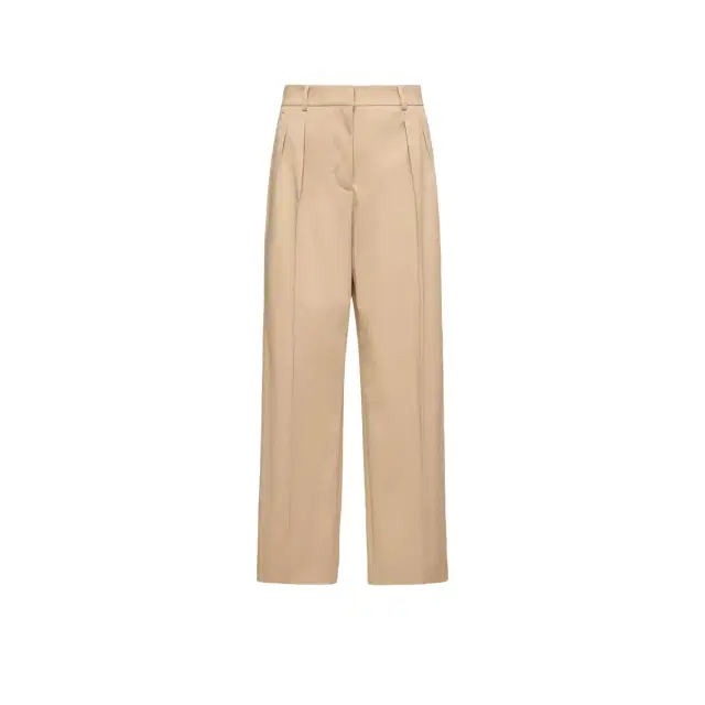 Cotton Gabardine Wide-leg Tailored Pants Cotton Gabardine Wide-leg Tailored Pants