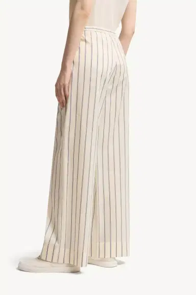 Moncler Striped Cotton & Silk Pants | Thumbnail 6 Moncler Striped Cotton & Silk Pants | Thumbnail 6