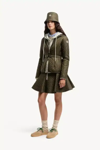 Moncler Floral-quilted Padded Mini Skirt | Thumbnail 3 Moncler Floral-quilted Padded Mini Skirt | Thumbnail 3