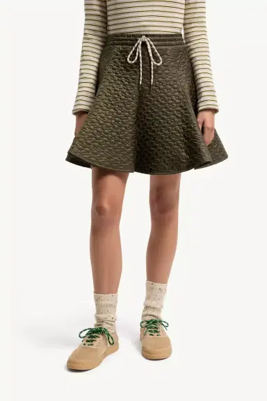 Moncler Floral-quilted Padded Mini Skirt | Thumbnail 5 Moncler Floral-quilted Padded Mini Skirt | Thumbnail 5