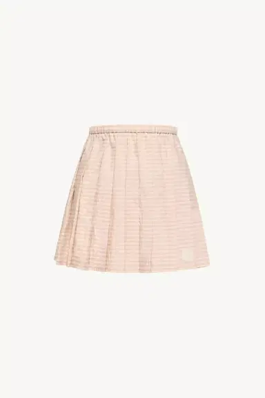 Moncler Vichy Cotton Blend Pleated Mini Skirt | Thumbnail 2