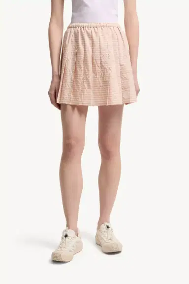 Moncler Vichy Cotton Blend Pleated Mini Skirt | Thumbnail 5