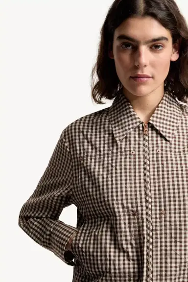 Moncler Vichy Cotton Blend Shirt | Thumbnail 7