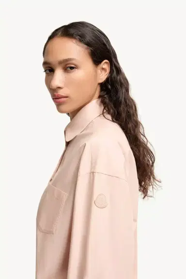 Moncler Cotton Poplin Long Sleeve Shirt | Thumbnail 4