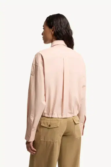 Moncler Cotton Poplin Long Sleeve Shirt | Thumbnail 6