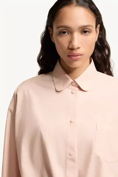 Moncler Cotton Poplin Long Sleeve Shirt | Thumbnail 8