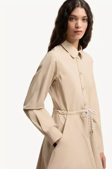 Moncler Poplin Midi Shirt Dress | Thumbnail 7 Moncler Poplin Midi Shirt Dress | Thumbnail 7