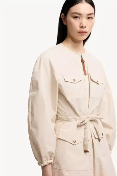 Moncler Pleated Poplin Dress | Thumbnail 7 Moncler Pleated Poplin Dress | Thumbnail 7