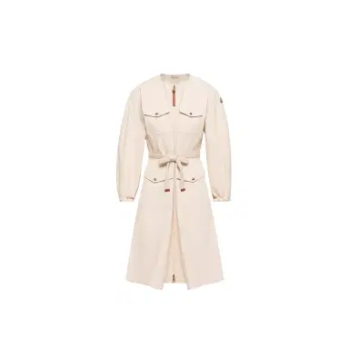 Moncler Pleated Poplin Dress | Thumbnail 1 Moncler Pleated Poplin Dress | Thumbnail 1