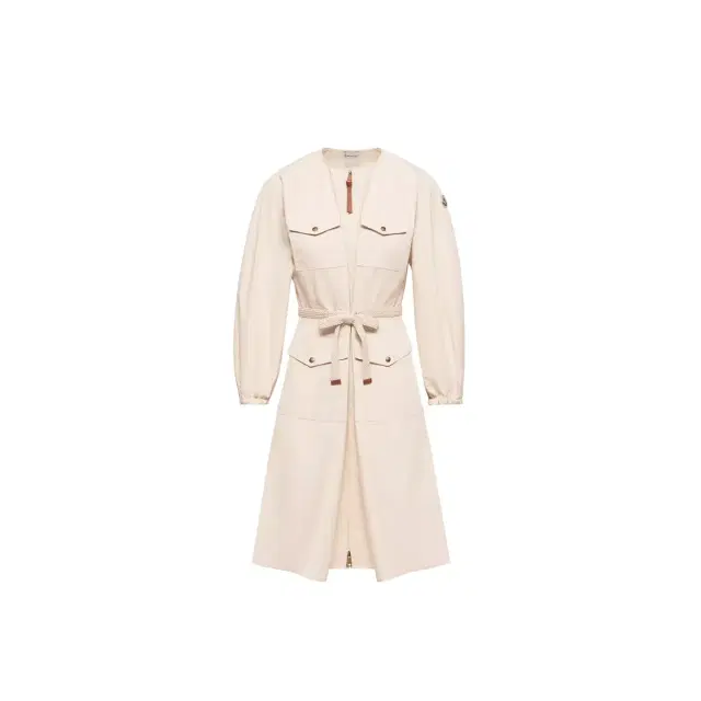Moncler Pleated Poplin Dress