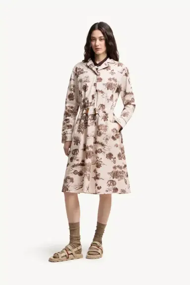 Moncler Floral Knee Length Shirt Dress | Thumbnail 5 Moncler Floral Knee Length Shirt Dress | Thumbnail 5