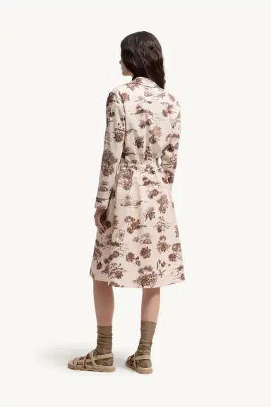 Moncler Floral Knee Length Shirt Dress | Thumbnail 6 Moncler Floral Knee Length Shirt Dress | Thumbnail 6