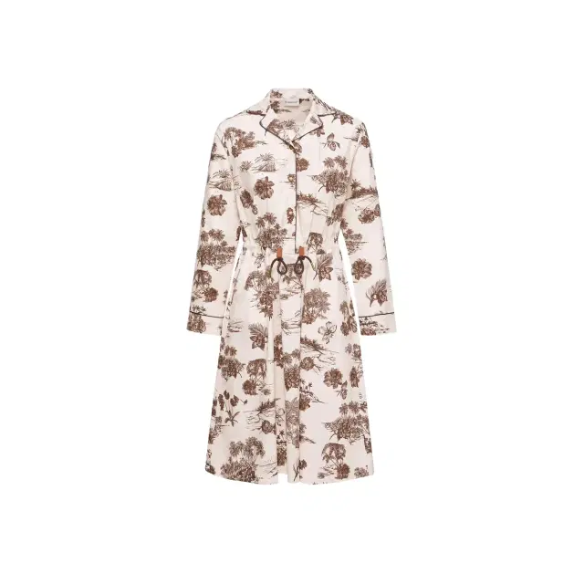 Moncler Floral Knee Length Shirt Dress