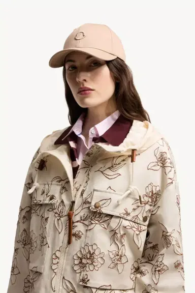 Moncler Logo Cotton Gabardine Baseball Cap | Thumbnail 3