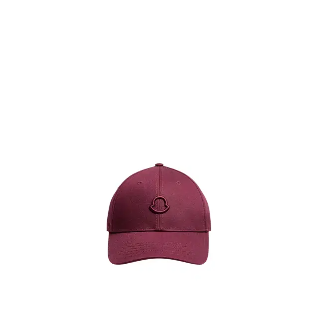 Moncler Logo Cotton Gabardine Baseball Cap