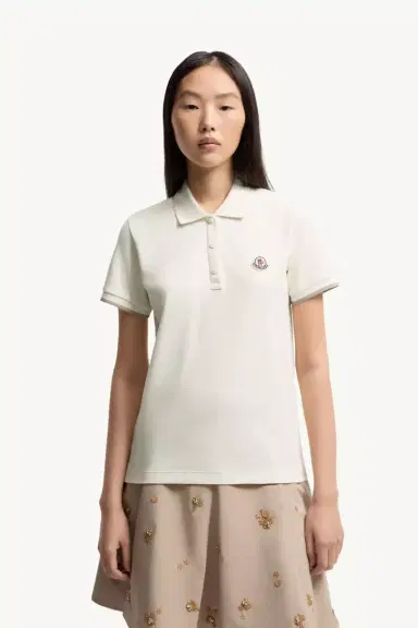 Moncler Logo Cotton Piquet Polo Shirt | Thumbnail 4