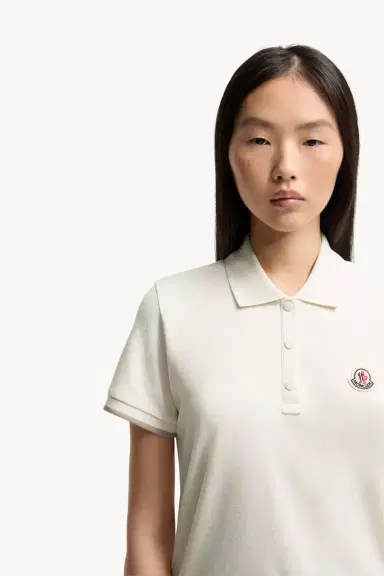 Moncler Logo Cotton Piquet Polo Shirt | Thumbnail 6