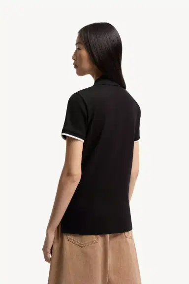 Moncler Logo Cotton Piquet Polo Shirt | Thumbnail 6