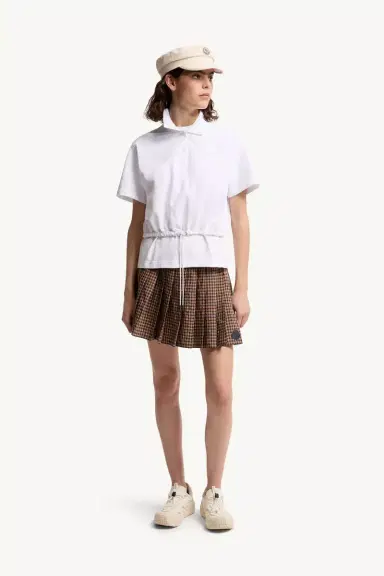 Moncler Cropped Cotton Piquet Polo Shirt | Thumbnail 2