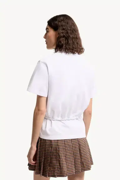 Moncler Cropped Cotton Piquet Polo Shirt | Thumbnail 5