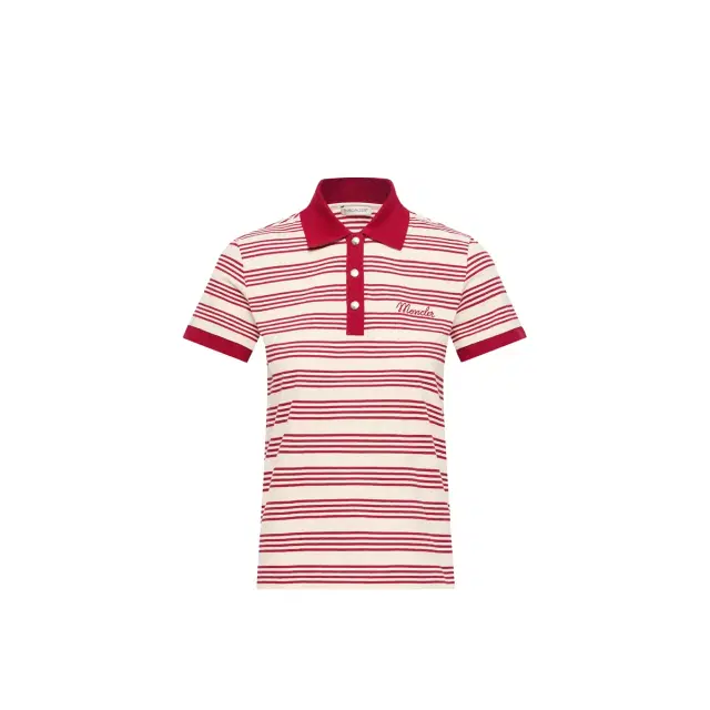 Moncler Striped Cotton Polo Shirt