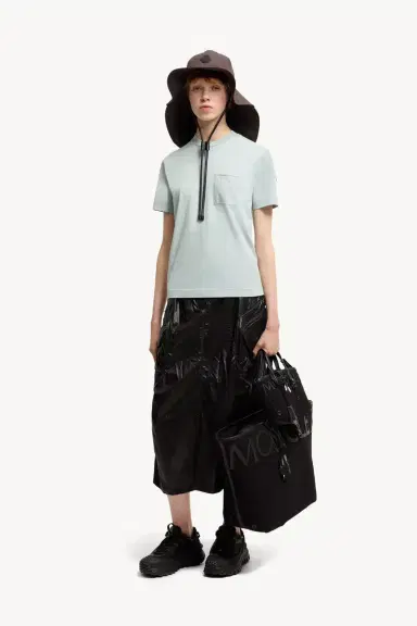 Moncler Cotton Jersey T-shirt With Pleated Pocket | Thumbnail 2