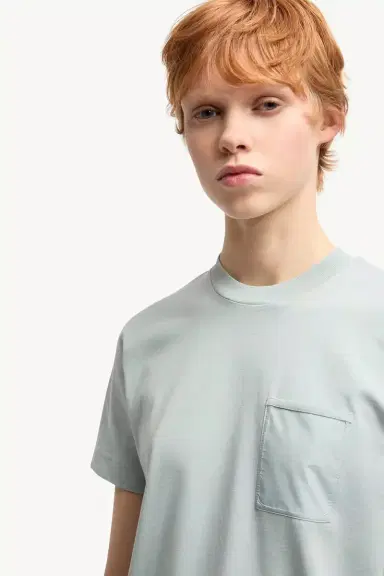 Moncler Cotton Jersey T-shirt With Pleated Pocket | Thumbnail 6